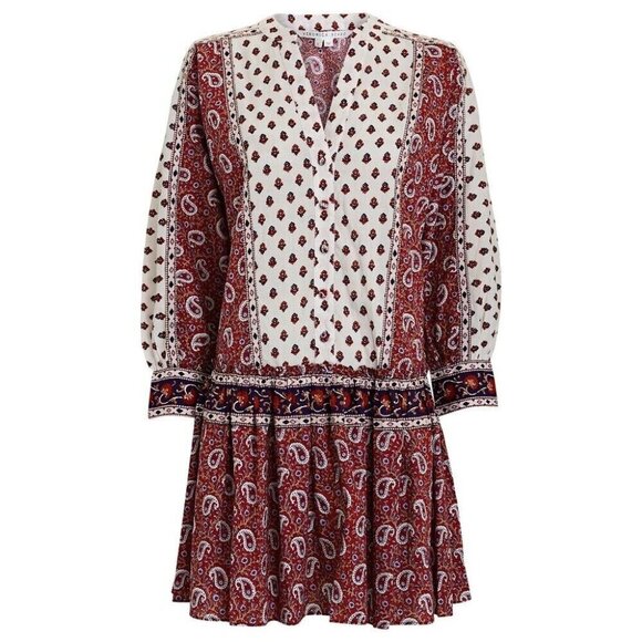 Veronica Beard Jesila Cotton Patchwork Dress XS - Picture 7 of 14